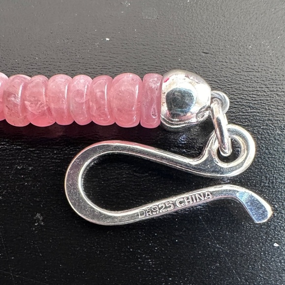 Rhodochrosite bead necklace by Jay King - Picture 11 of 13